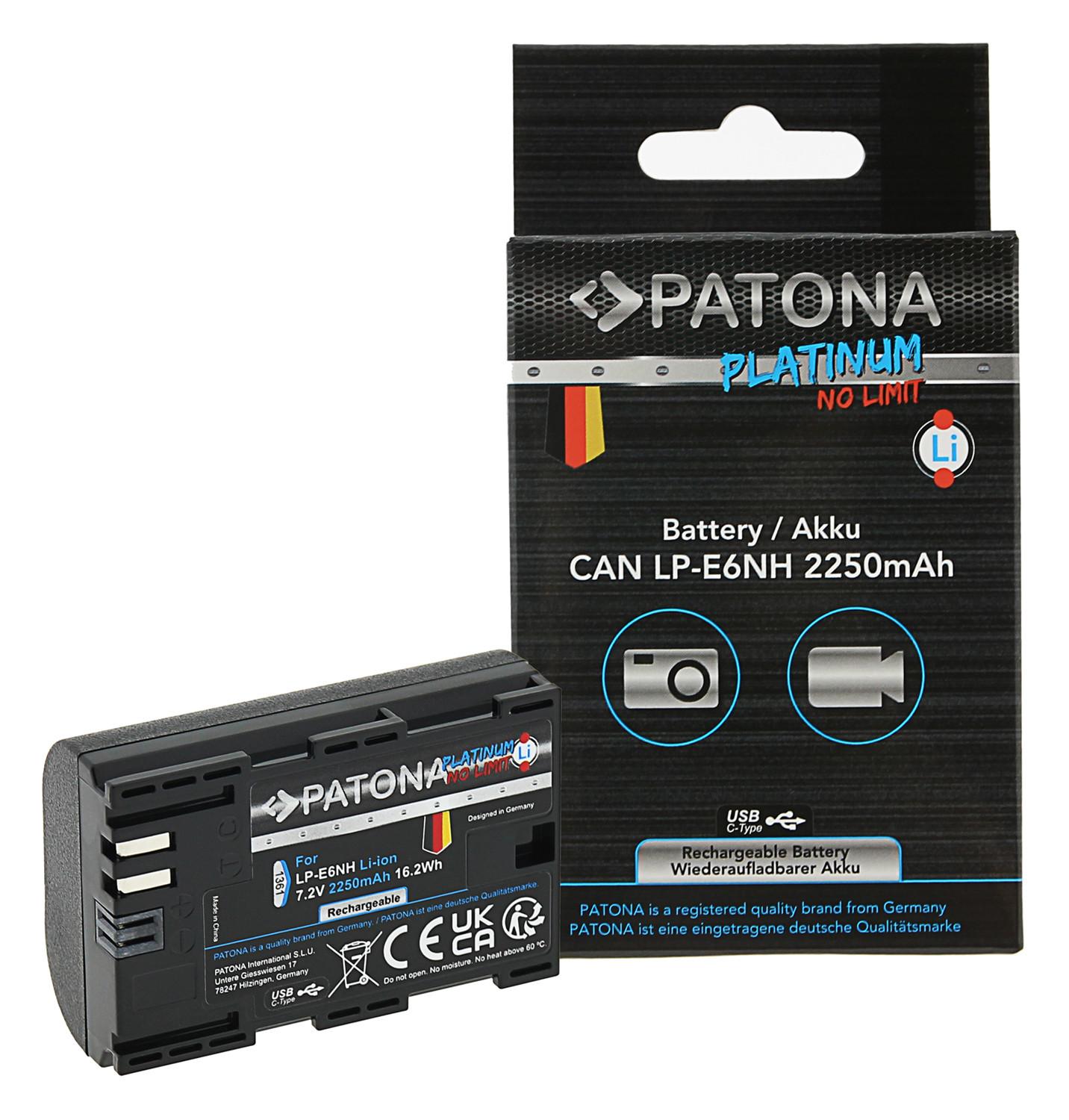 Patona  PATONA 1361 Kamera-/Camcorder-Akku Lithium-Ion (Li-Ion) 2250 mAh 