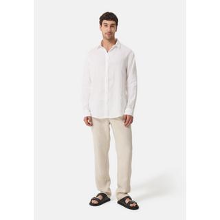 CASH-MERE.CH Pantalon Chino Long en Lin  