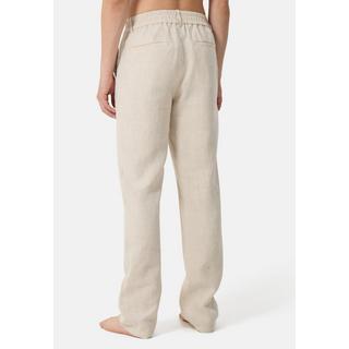 CASH-MERE.CH Pantalon Chino Long en Lin  