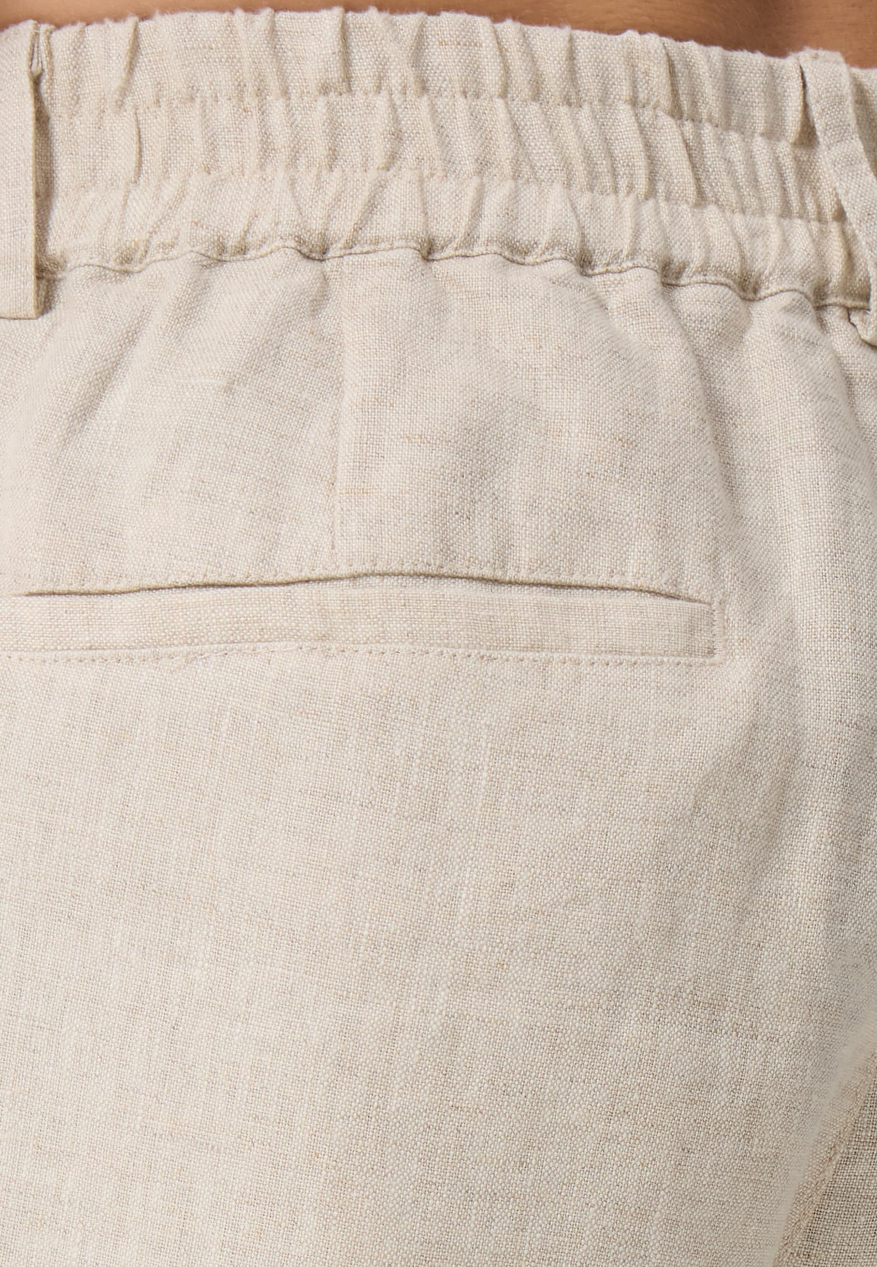 CASH-MERE.CH Pantalon Chino Long en Lin  