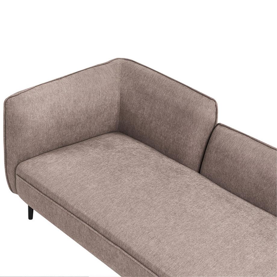 Beliani Linksseitige Chaiselongue aus Stoff Skandinavisch CHEVANNES  