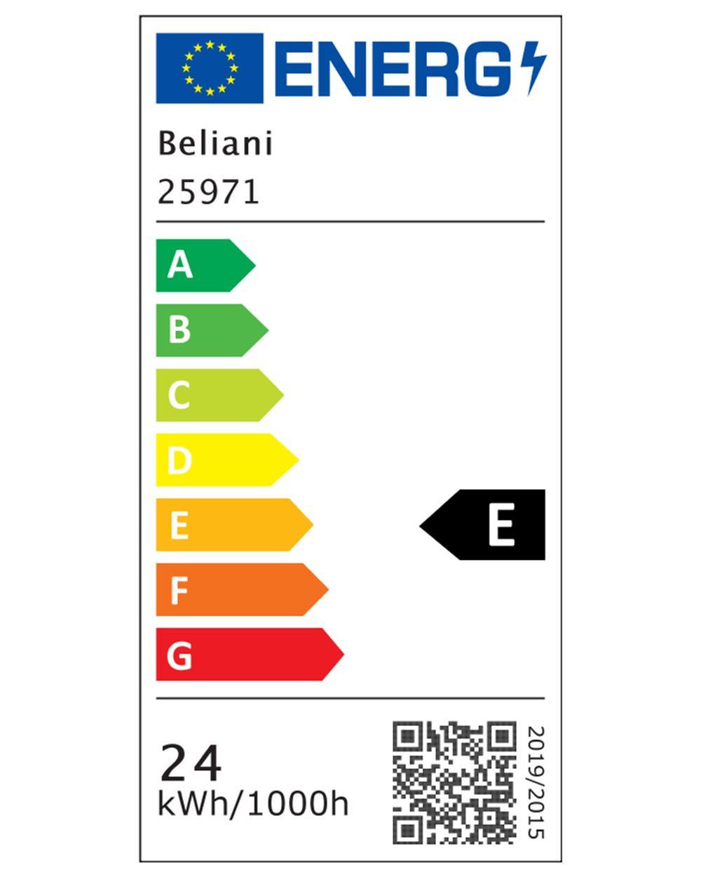 Beliani Ventilateur de plafond avec lampe en Métal Traditionnel LOGAN  