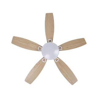 Beliani Ventilateur de plafond avec lampe en Métal Traditionnel LOGAN  