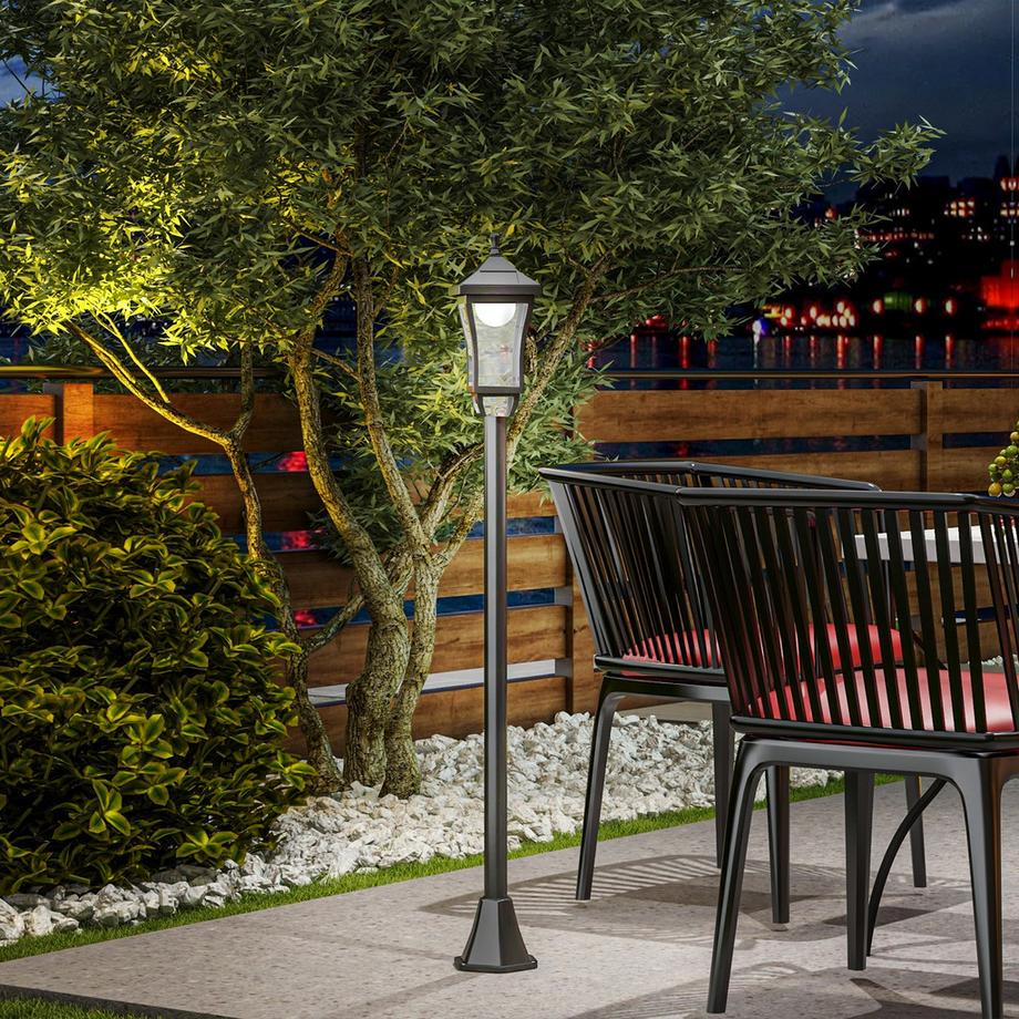 Outsunny lanterne solaire de jardin  