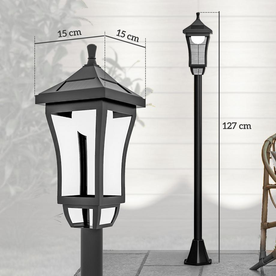 Outsunny lanterne solaire de jardin  