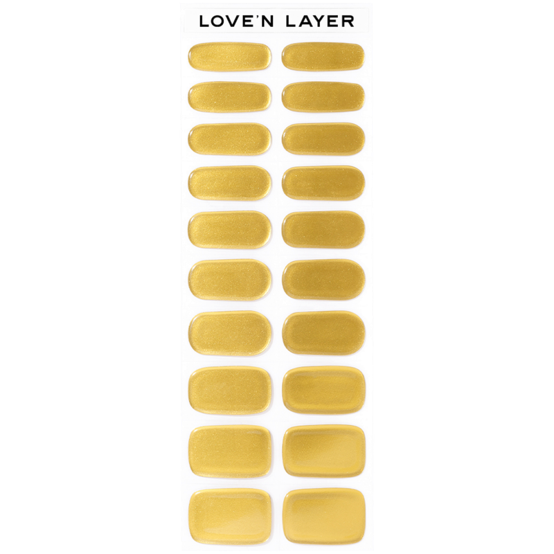 Lovenlayer  adesivi per unghie Autocollants pour ongles Metallic Shiny Gold 