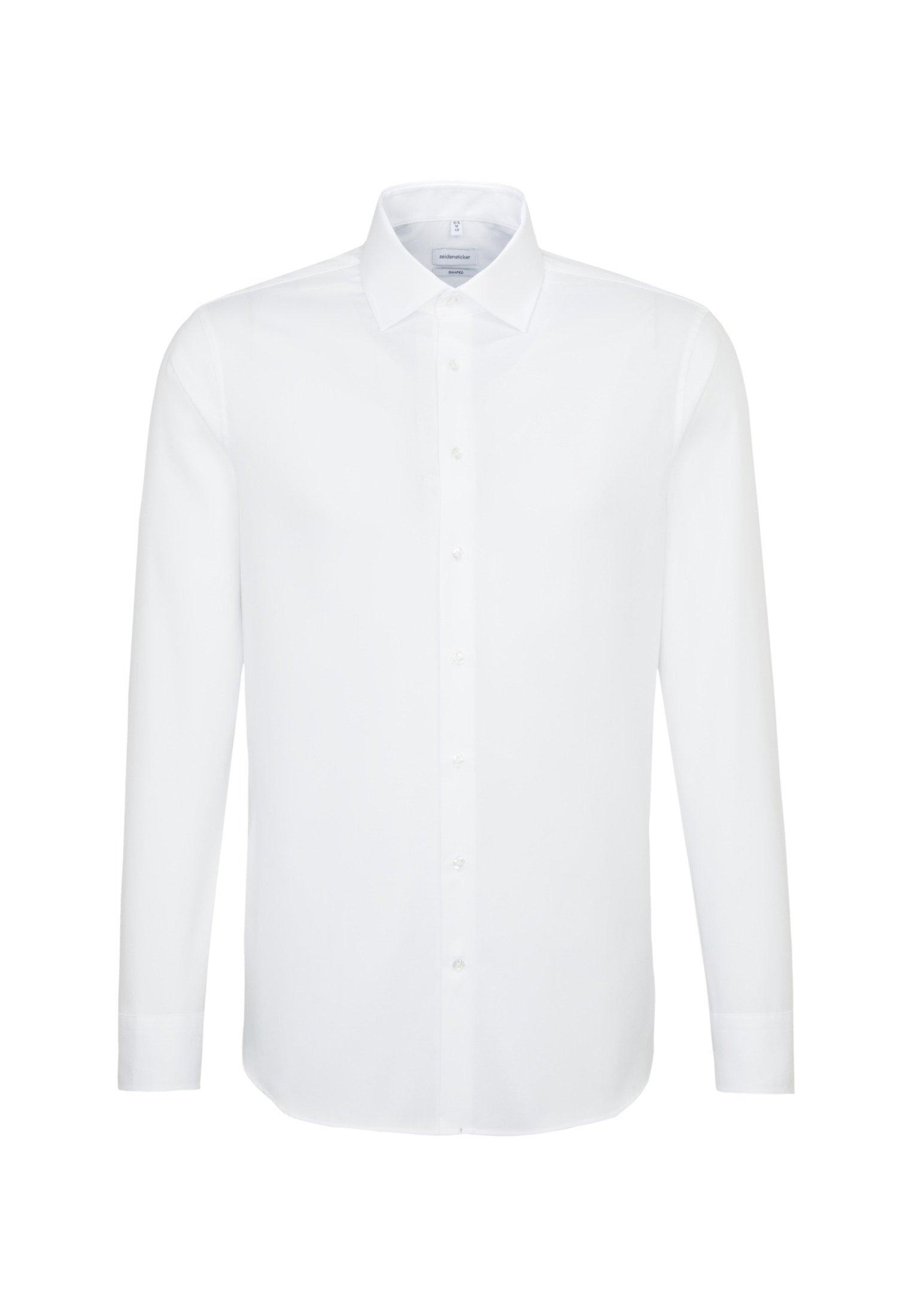 Image of Business Hemd Shaped Fit Extra Langer Arm Uni Herren Weiss 39