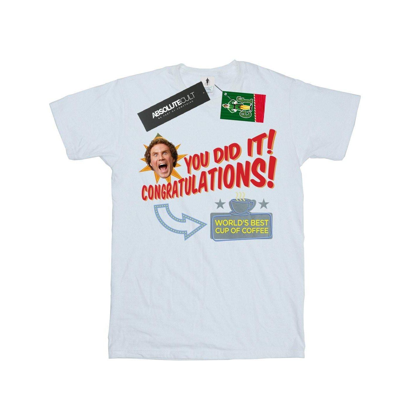 Image of World's Best Coffee Tshirt Mädchen Weiss 128