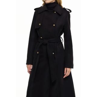 RICANO  Cappotto per donna Simona, trench con cintura e epaulettes 