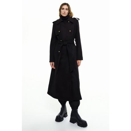 RICANO  Mantel Simona, Trenchcoat mit Gürtel und Schulterklappen 