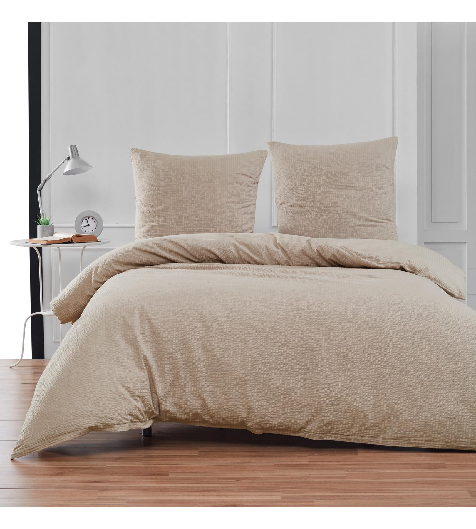 Flair Seersucker Tinta Unita Set Biancheria da Letto  