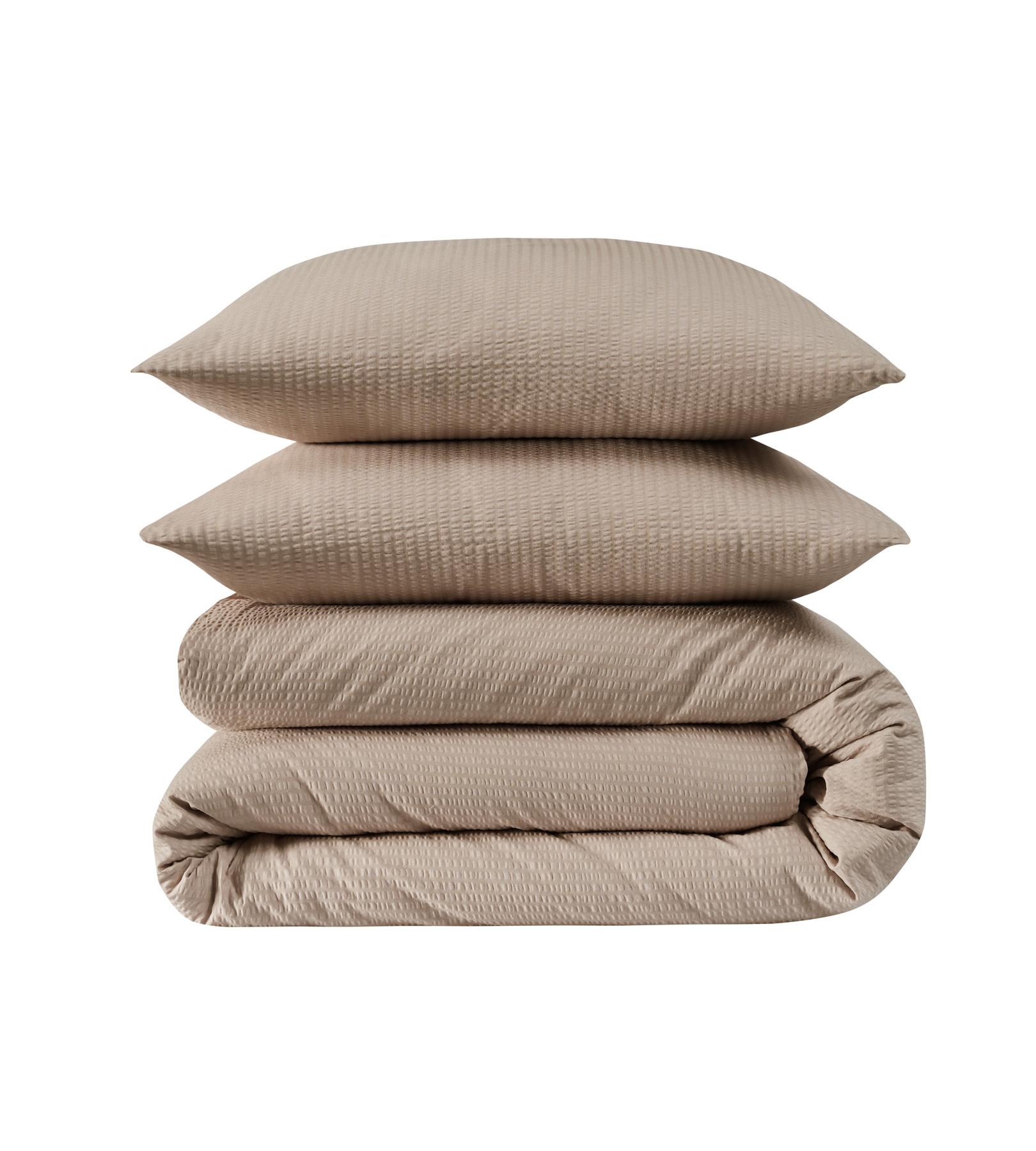 Flair Seersucker Tinta Unita Set Biancheria da Letto  