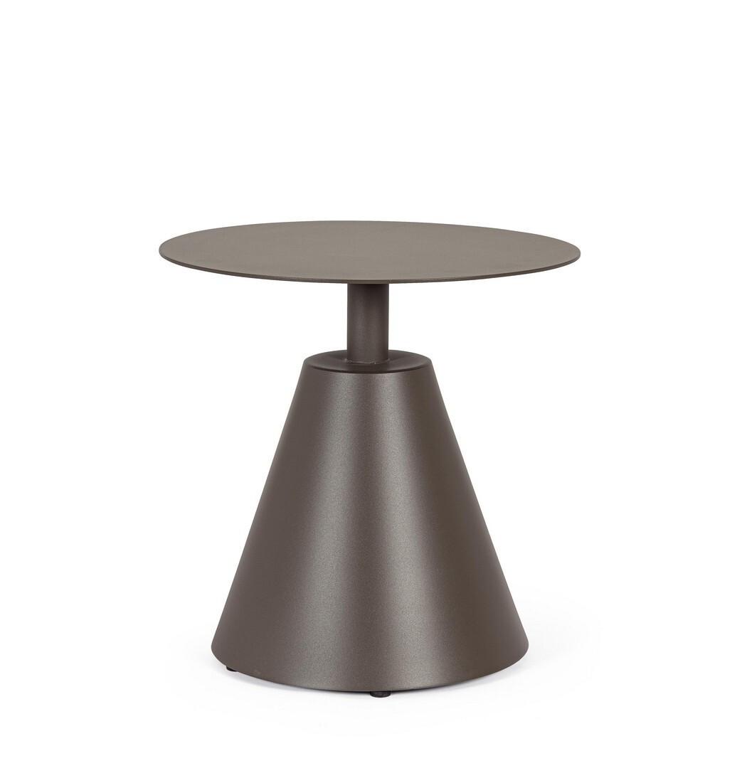 mutoni Table d&#039;appoint de jardin Aloha Cocoa ronde 50  