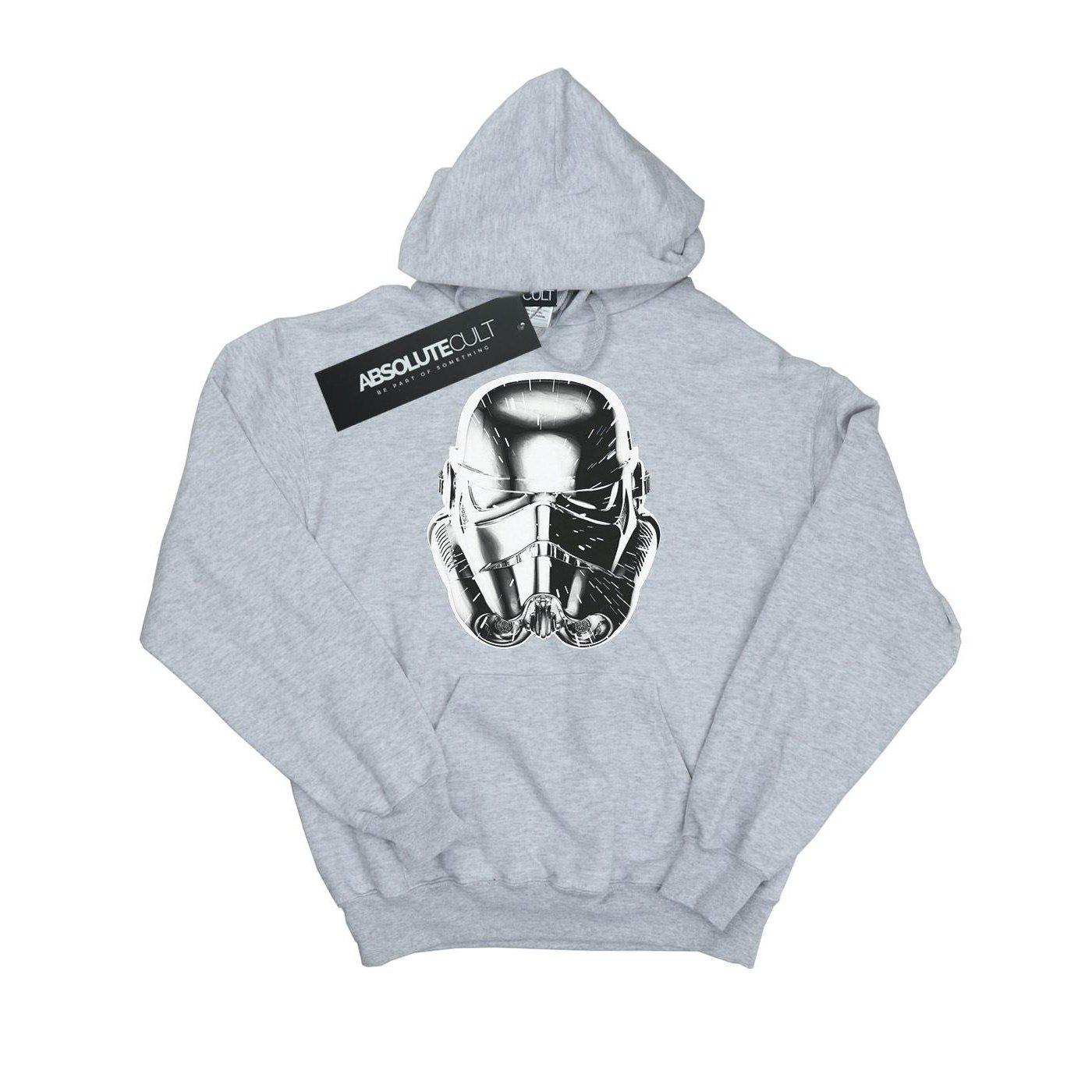 Image of Stormtrooper Warp Speed Helmet Kapuzenpullover Jungen Grau 152-158