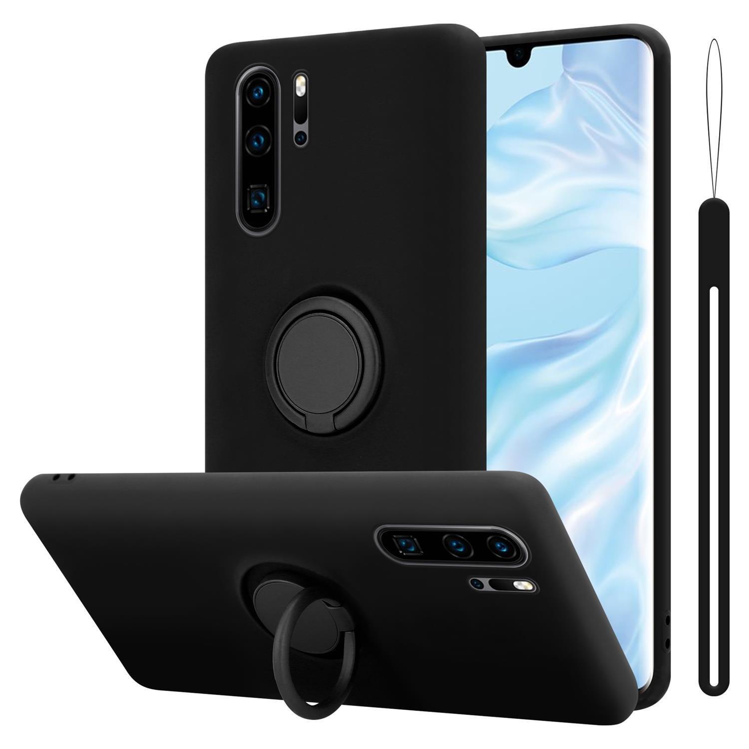 Cadorabo  Hülle für Huawei P30 PRO TPU Silikon mit Ring Liquid 