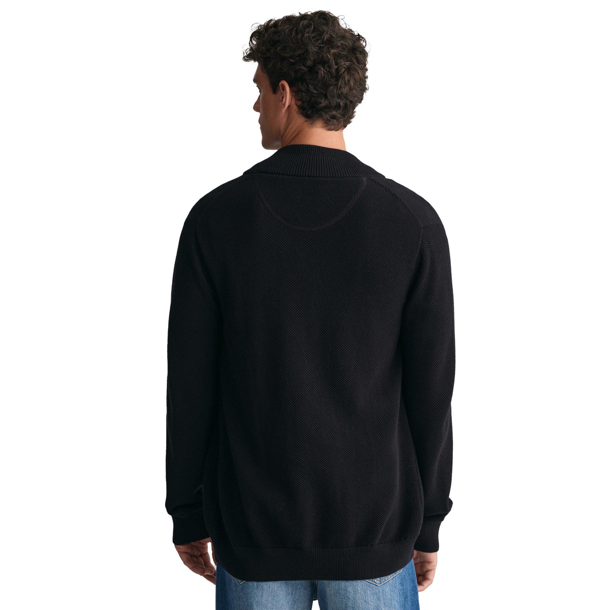 GANT Baumwoll Pique Half Zip Cardigan  