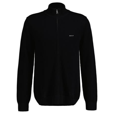 GANT Baumwoll Pique Half Zip Cardigan  
