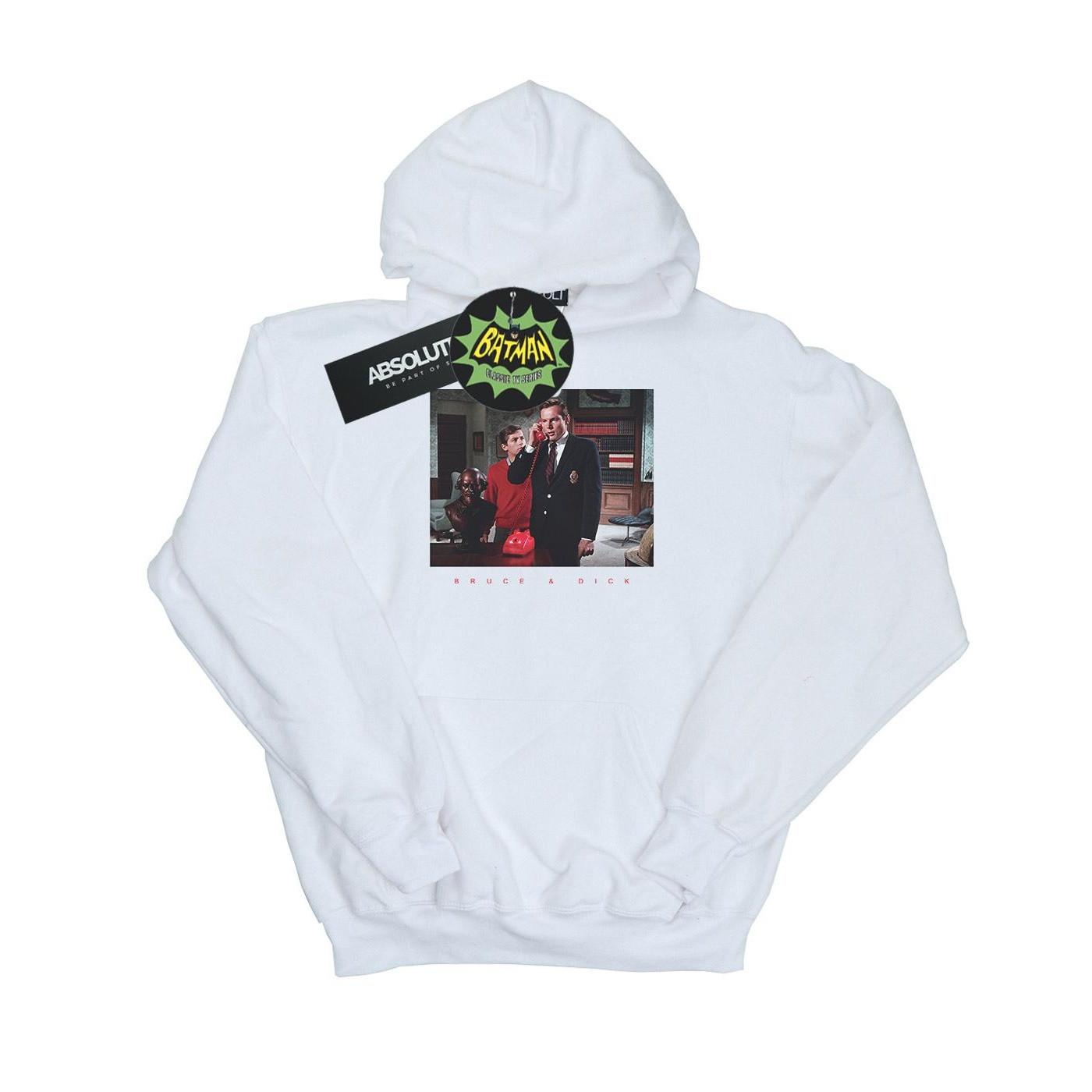 Image of Batman Tv Series Bruce & Dick Photo Kapuzenpullover Damen Weiss L