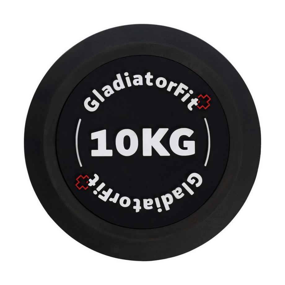 GladiatorFit  Haltère rond en caoutchouc GladiatorFit 