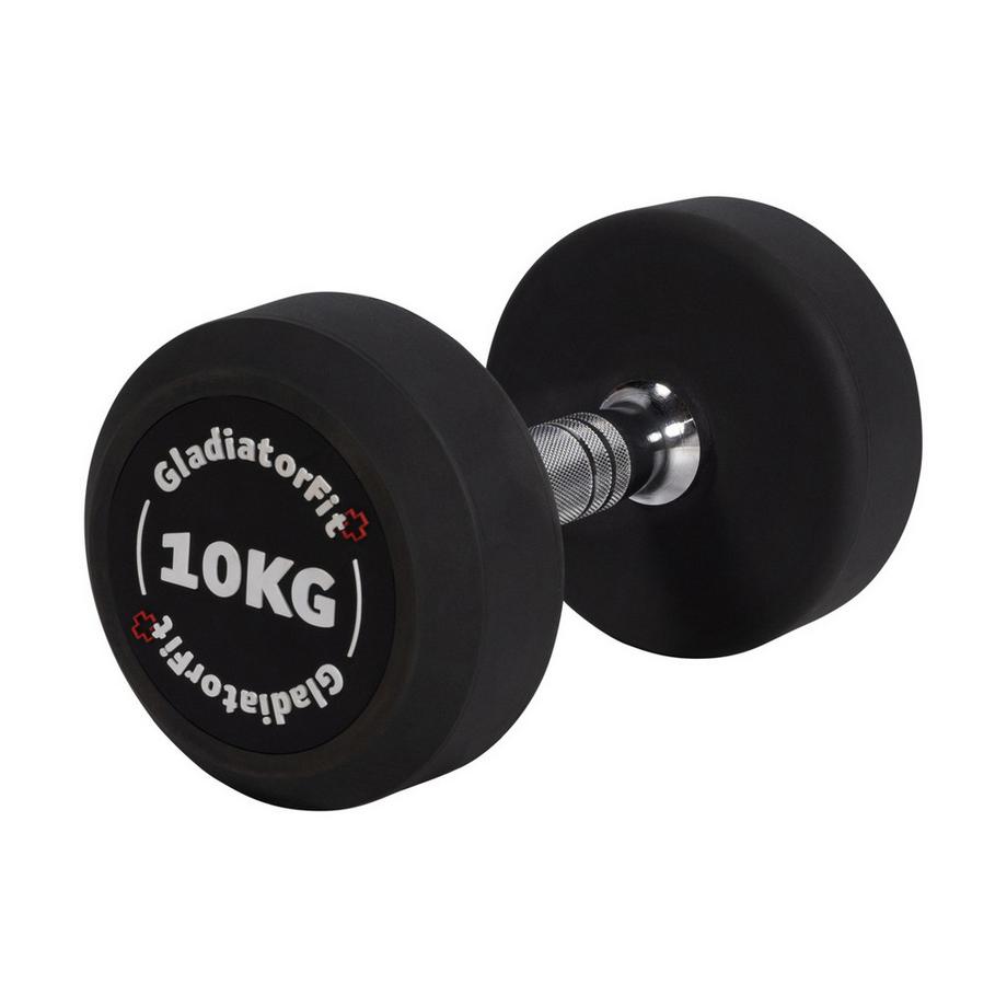 GladiatorFit  Haltère rond en caoutchouc GladiatorFit 