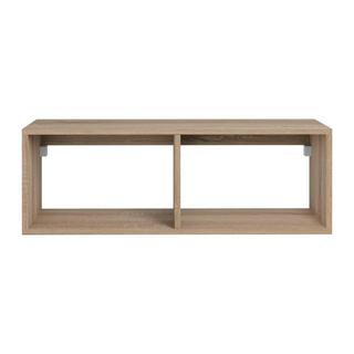 Vente-unique Waschbeckenunterschrank hängend mit 2 Ablagefächern - Holzfarben hell - 94 cm - TEANA  