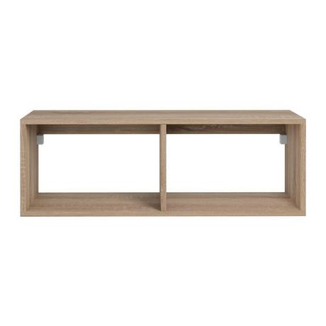 Vente-unique Waschbeckenunterschrank hängend mit 2 Ablagefächern - Holzfarben hell - 94 cm - TEANA  