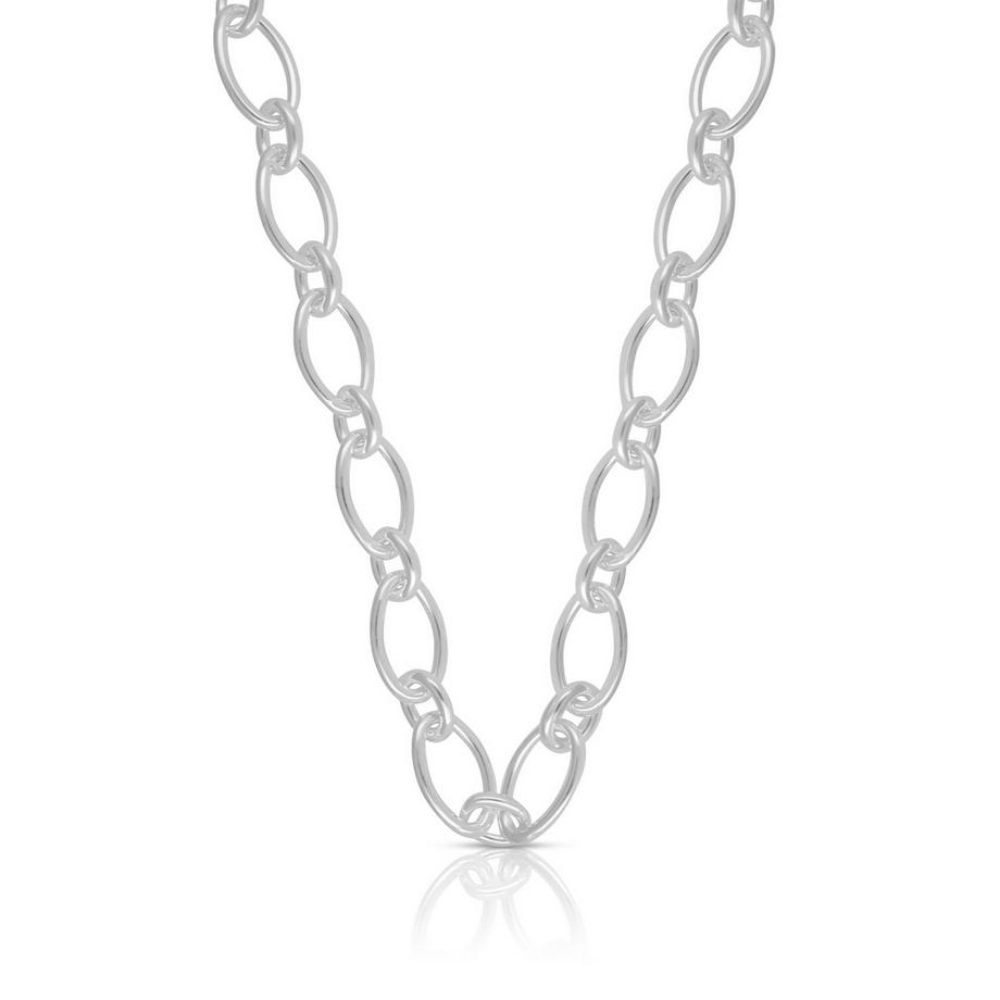 Collier forçat en argent 925, 7,5mm, 45cm