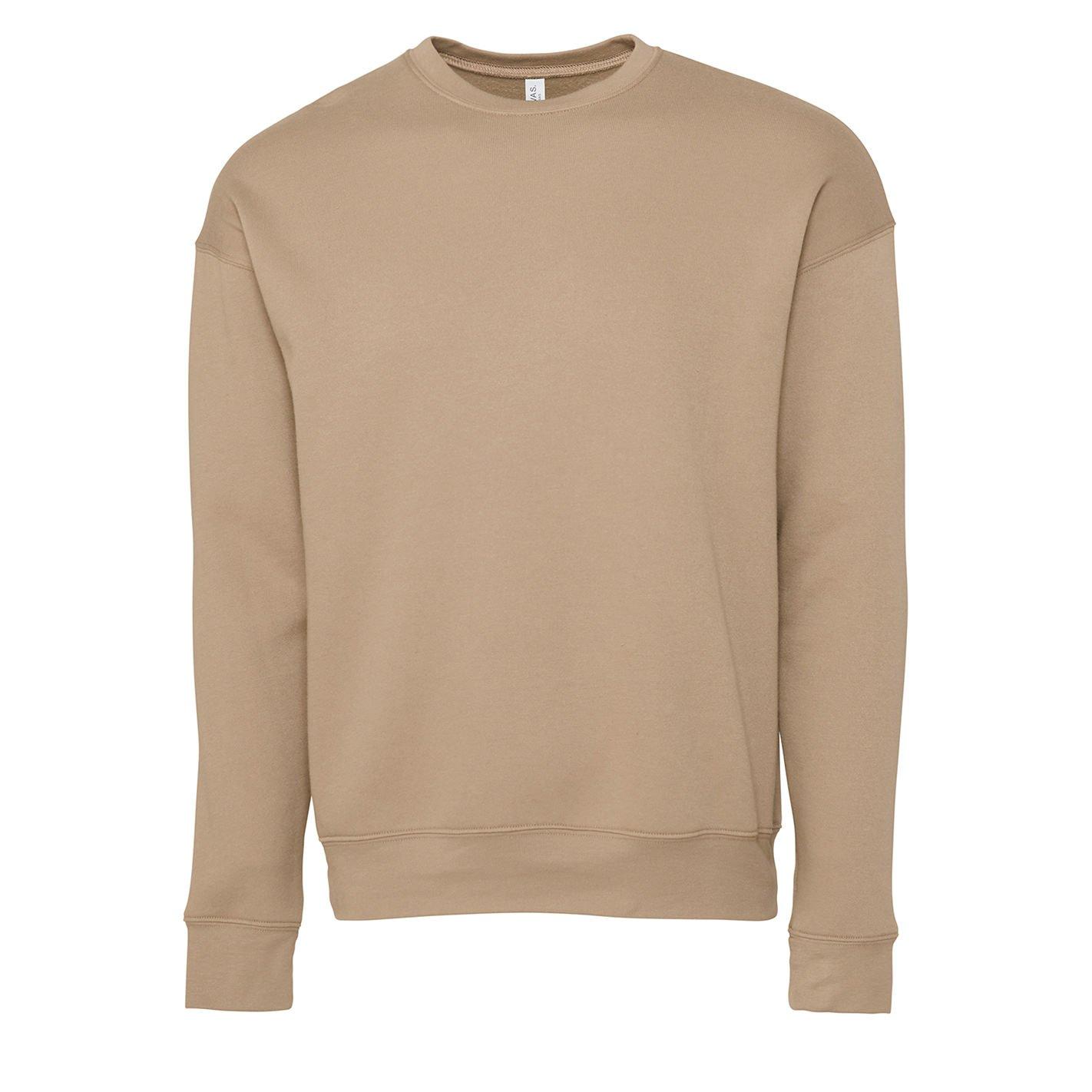 Image of Classic Sweatshirt, Überschnittene Schulter Herren Tan S