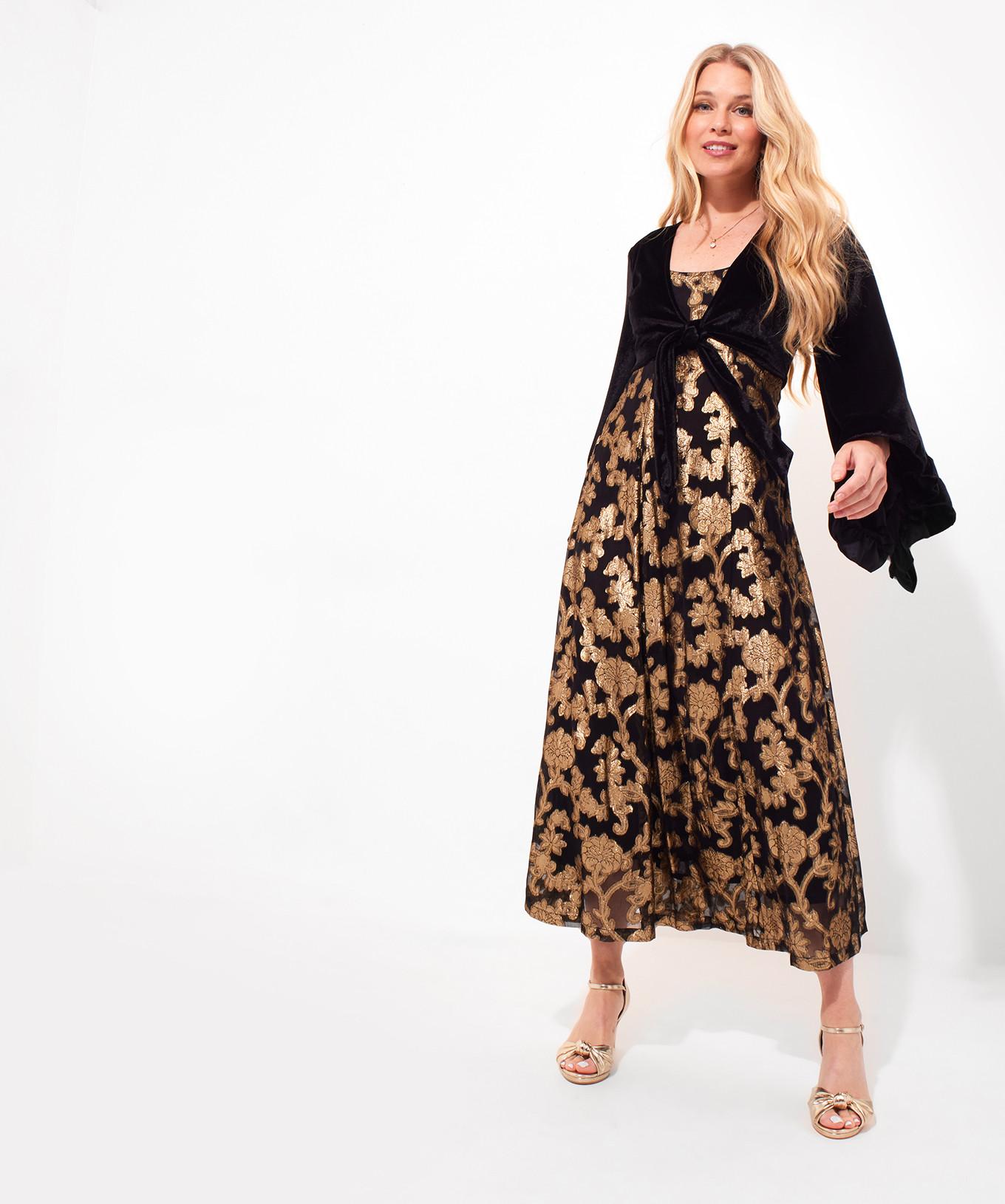 Joe Browns PETITE Robe Maxi Manches Kimono Velours  