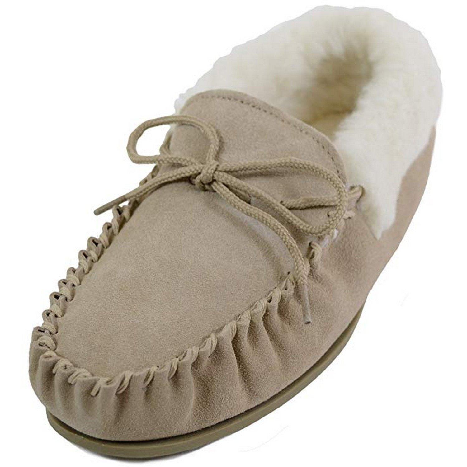 Image of Moccasins Mit Harter Sohle Damen Beige 42