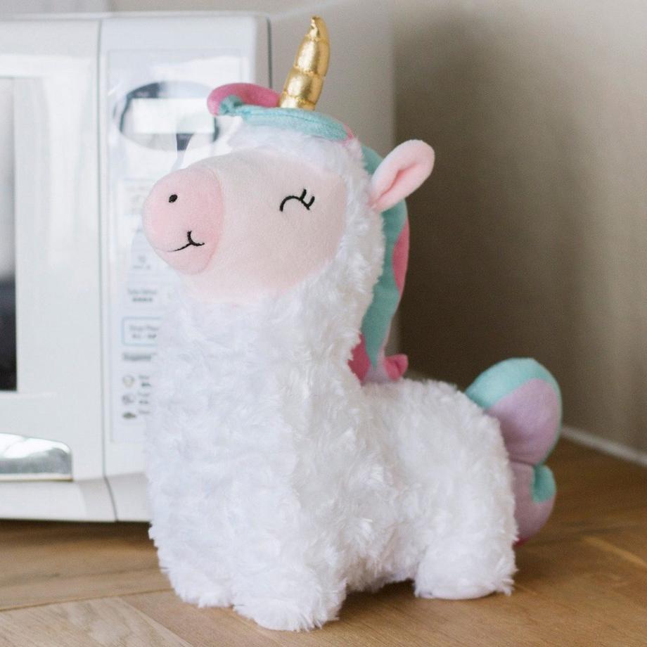 Novelty  Wärmekuscheltier "Llamacorn" für die Mikrowelle 