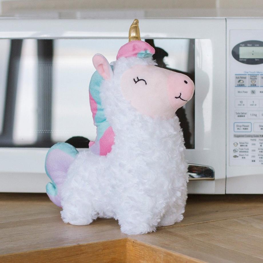 Novelty  Wärmekuscheltier "Llamacorn" für die Mikrowelle 