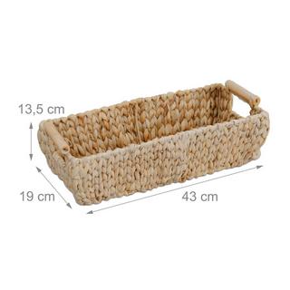 Northix Aufbewahrungskorb aus Wasserhyazinthe  