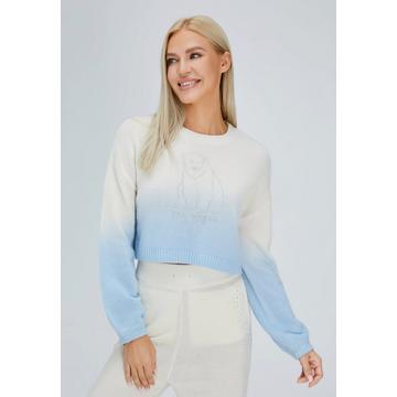 Pull en Cachemire Court Ours Polaire (Avec Crystal Touch)