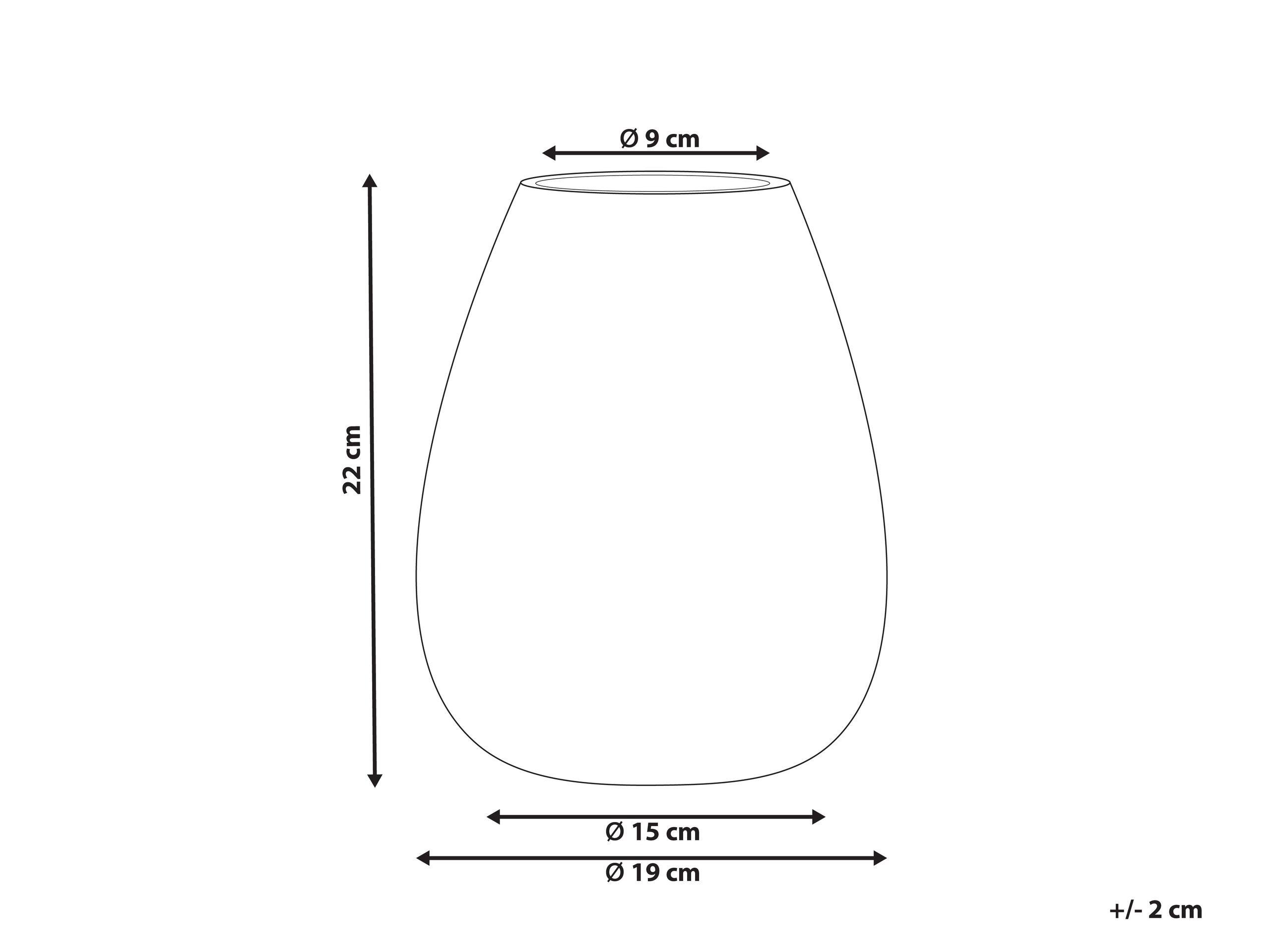 Beliani Dekoration aus Glas Glamourös LIKOPORIA  