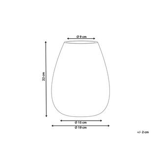 Beliani Dekoration aus Glas Glamourös LIKOPORIA  