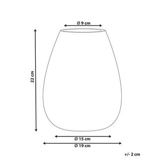 Beliani Vaso da fiori en Vetro Minimalista LIKOPORIA  