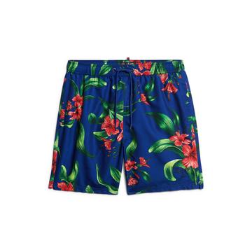 short da bagno con stampa hawaiana