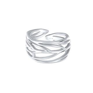 Elli  Ring Blatt Ornament Wickelring 