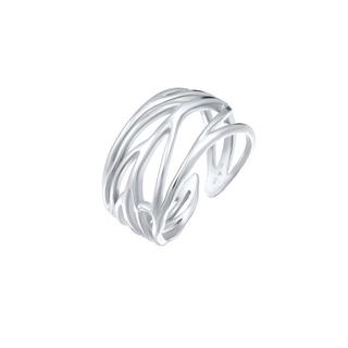 Elli  Ring Blatt Ornament Wickelring 