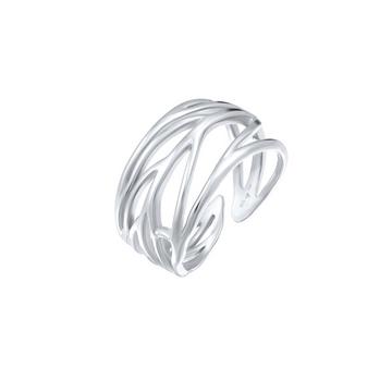 Ring Blatt Ornament Wickelring