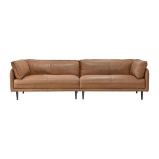 Vente-unique Sofa 4-Sitzer - Leder - Camelfarben - TACONA  