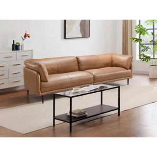 Vente-unique Sofa 4-Sitzer - Leder - Camelfarben - TACONA  