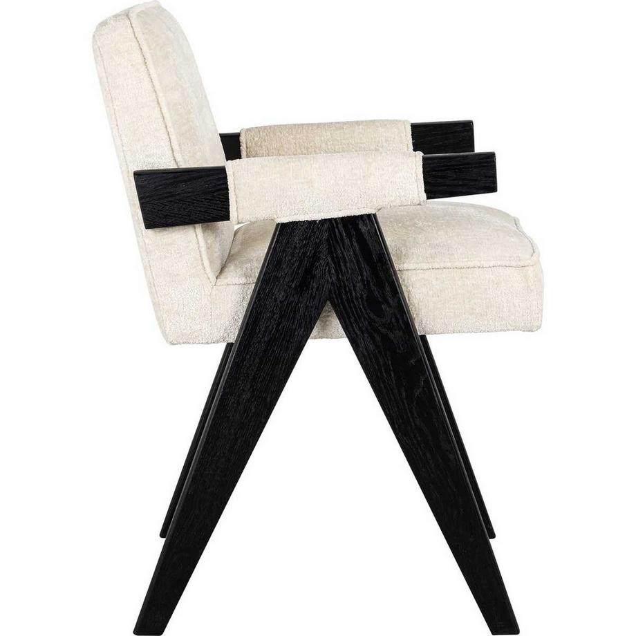 mutoni Chaise de salle à manger Cooper chenille  