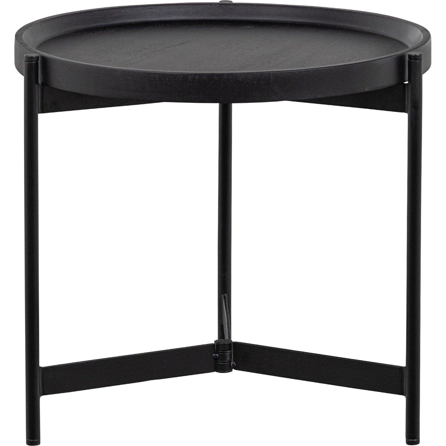 mutoni Table d'appoint Lizzy Mango noire (lot de 2)  