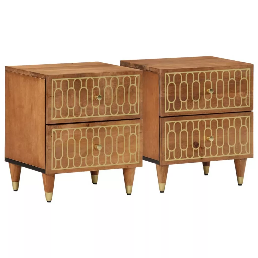 VidaXL - Armoire de chevet bois, One Size, Marron