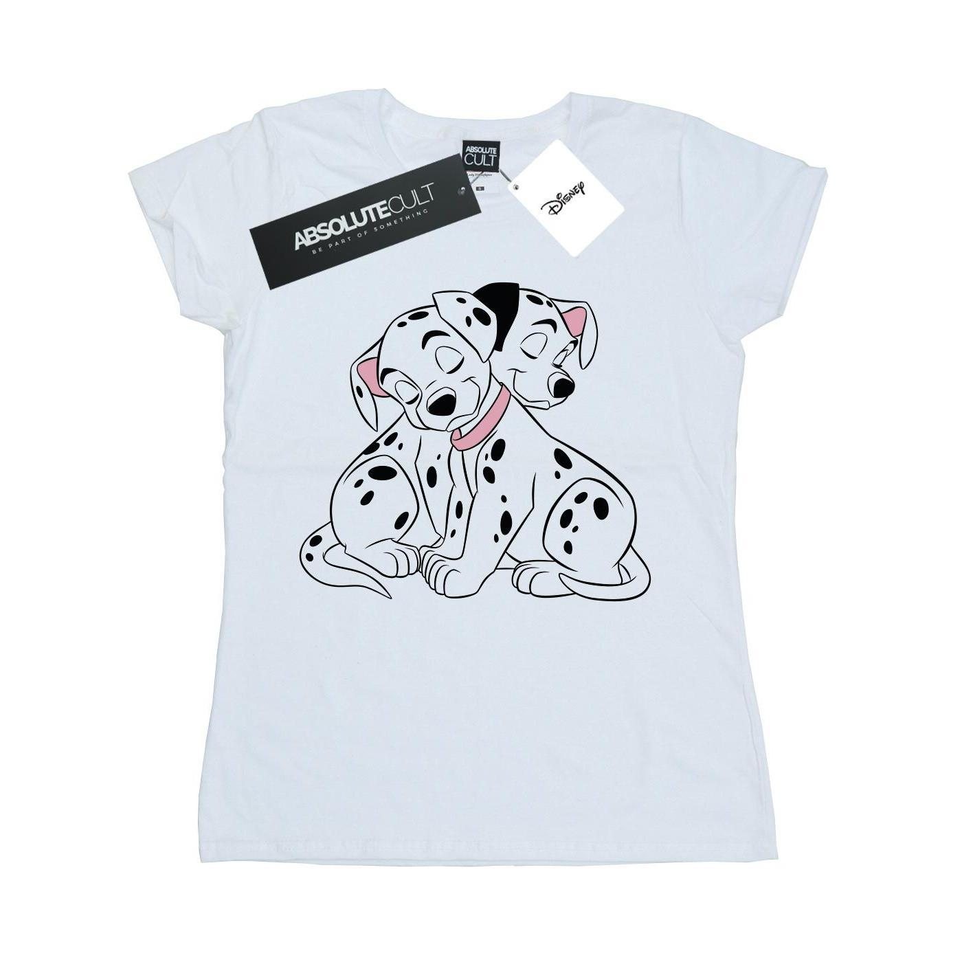 Image of 101 Dalmatians Puppy Love Tshirt Damen Weiss L