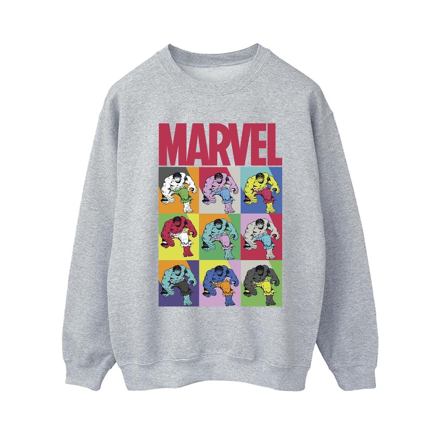 Image of Hulk Pop Art Sweatshirt Damen Grau S