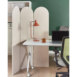 Beliani Séparation de pièce acoustique à 3 panneaux en Matière synthétique Minimaliste SLIMMY  