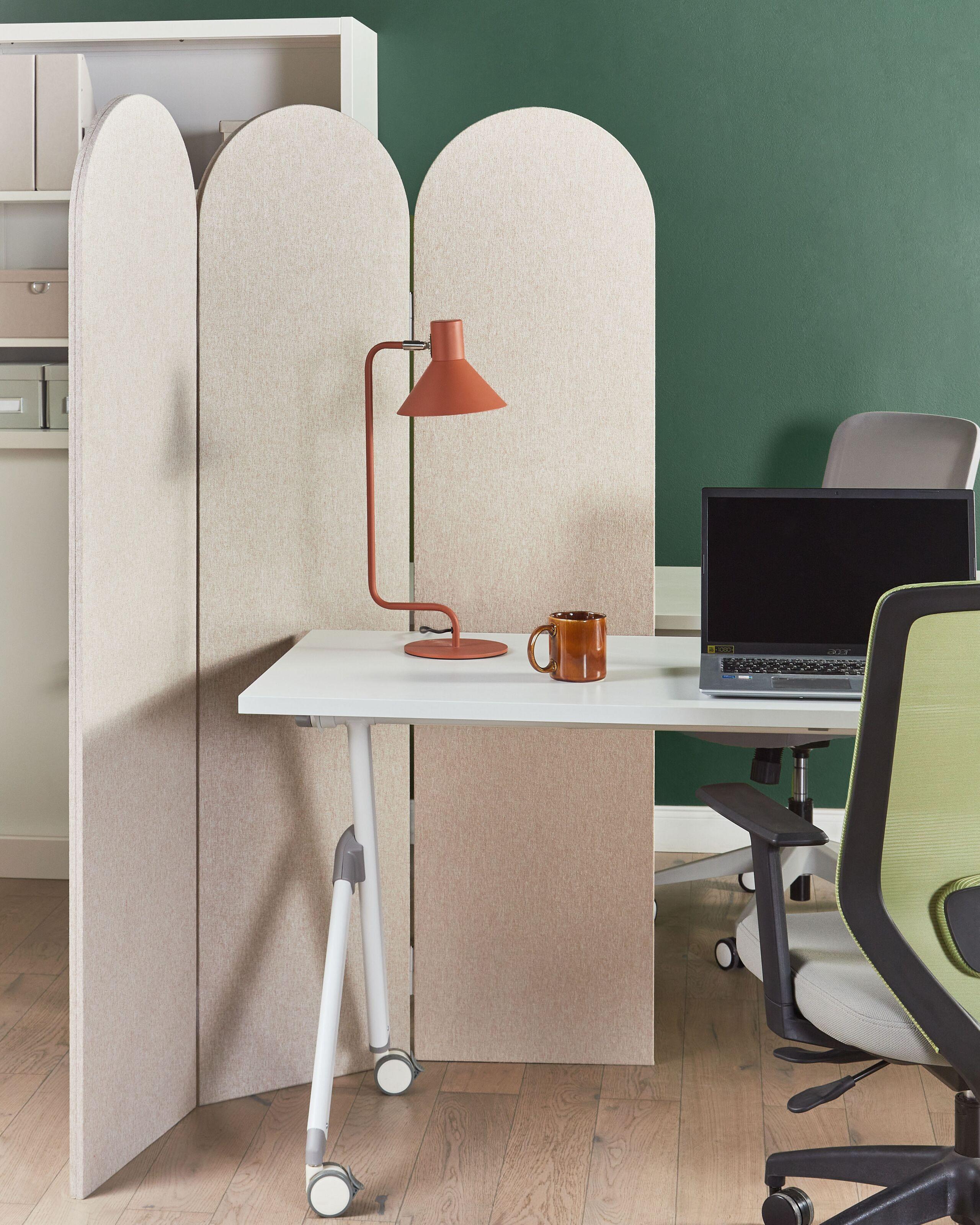 Beliani Séparation de pièce acoustique à 3 panneaux en Matière synthétique Minimaliste SLIMMY  